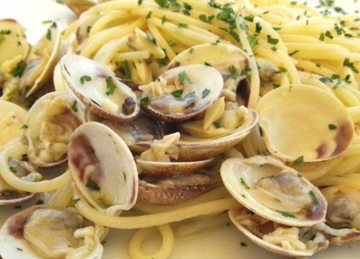 Spaghetti con le vongole tipico delle Tremiti