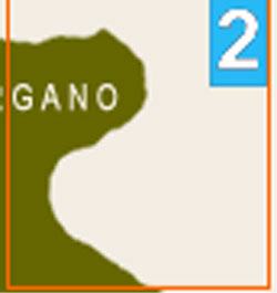 Cartina del Gargano